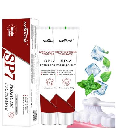 Sp7 Probiotic Toothpaste Whitening Sp-7 Ultra Whitening Toothpaste Sp 7 Toothpaste Stain Removal and Whitening Toothpaste Deep Cleaning Care Toothpaste