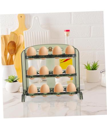 UKCOCO Egg Carton Plastic Trays Refrigerator Fridge Egg Dispenser Egg Storage Holder Clothing Household As Shown2 25X20CM - Buy Online on GoSupps.com