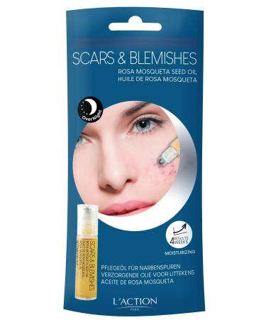 L'Action Paris Scars and Blemishes Reducing Oil Reduces the Appearance of Blemishes Enriched with Rosa Mosqueta Oil Moisturises and Restores Skin Texture 10ml