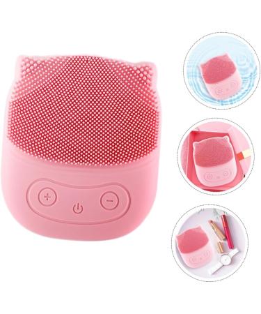 Didiseaon Face Brush Electric Washing Machine Silicone Exfoliating Pad Face Cleaning Pad Pore Cleaning Device Silicone Facial Brush Electric Massagers Silica Gel Detergent Pink Frosted - Buy Online on GoSupps.com