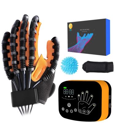 MZU Rehabilitation Robot Gloves Hand Function Rehab Robotic Gloves for Finger Hands Dsyfunction Recovery for Stroke Patients Stroke Hand Therapy Equipment to Make Finger Younger (Left Hand- S) Left Hand -S