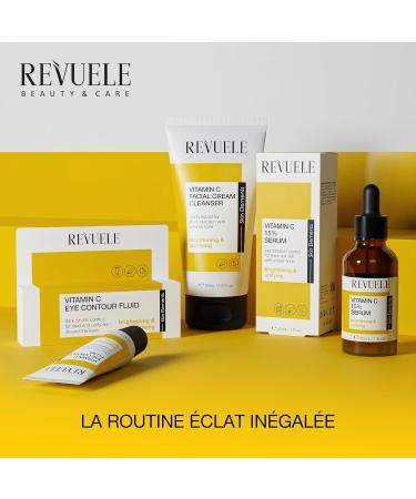 REVUELE Vitamine C 15% S rum Visage Illuminant Antioxydant Puissant avec Effet Uniformisant R duit Taches et Rides Fines Peau Lumineuse et Raffermie 30 ml - Buy Online on GoSupps.com