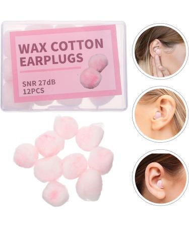 Mobestech 12pcs Wax Cotton Earplugs - Noise Cancelling Ear Plugs for Sleep & Travel Paraffin Wax Earbud Inserts for Airplane Noise Reduction - Buy Online on GoSupps.com