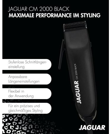 Jaguar Hair Clipper CM 2000 Black | Professional Hair Clipper for Mains Operation incl. Attachment Comb Set & Quick-fit System | from The Professional for You - Buy Online on GoSupps.com
