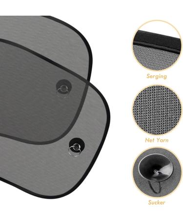 FRECOO Sun Visor Car - Universal UV Protection for Children & Pets | 51x31 cm (2 Pieces) with Suction Cups - Buy Online on GoSupps.com