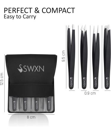4 Pcs Eyebrow Tweezers Set for Professional Treatment-Stainless Steel Tweezers Set- Eyebrow Tweezer Set with Point Slant & Flat Tip-Perfect for Facial Hair Ingrown Hair Blackhead and Tick Remover - Buy Online on GoSupps.com