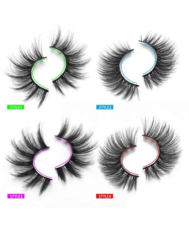 Dysilk 20 Pairs 6D Mink False Eyelashes - Mixed Styles Self-Adhesive Fluffy Extensions (11mm-20mm) - Buy Online on GoSupps.com