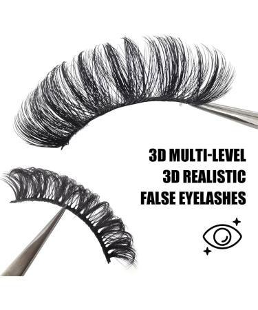 VUHSGTE Cat Eyelashes Volume 3D Hybrid Natural Look Fake Strip Lashes Dramatic Fluffy Handmade Reusable D Curl False Eyelashes - Buy Online on GoSupps.com