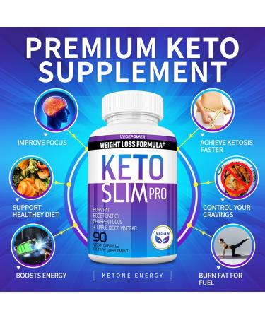 Keto Diet Pills with Exogenous Ketones & ACV for Fat Burners- Boost Energy, Focus & Metabolism, Manage Cravings - 90 Count - Buy Online on GoSupps.com