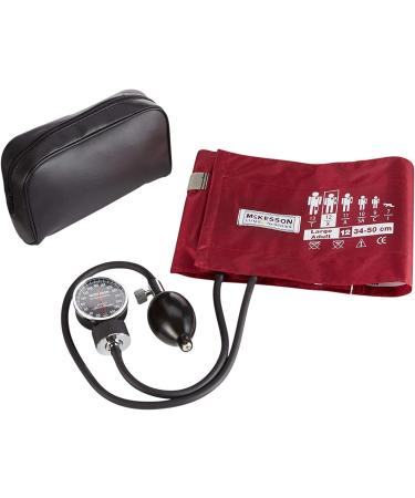 McKesson LUMEON Deluxe Aneroid Sphygmomanometer with Pocket Size Burgundy Cuff - Adult Large Size - Buy Online on GoSupps.com