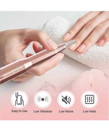 MelodySusie Electric Nail Drill 11 in 1 Kit for Acrylic Gel Nails - Portable Manicure Pedicure Tool with Nail Drill Bits and Sanding Bands - Gold - Buy Online on GoSupps.com