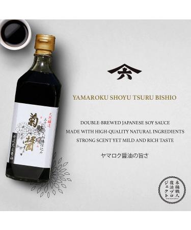 Yamaroku Shoyu 4 Year Barrel Aged Soy Sauce 18oz - Japanese Gourmet Tsuru Bisiho - Buy Online on GoSupps.com