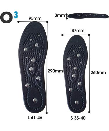 Shop O Magnetic Insoles with Slimming Effect - Acupressure Inserts for Foot Reflex Zone Massage (Sizes 41-46) - Enhance Comfort & Promote Wellness - Buy Online on GoSupps.com