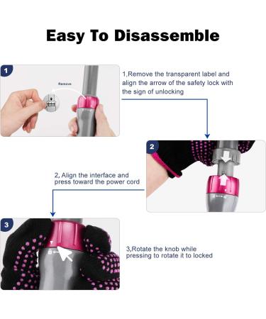 5 in 1 Hair Curling Wand Set with Ceramic Barrel, Temperature Adjustment - Includes Clips and Glove for Long & Short Hair - Buy Online on GoSupps.com