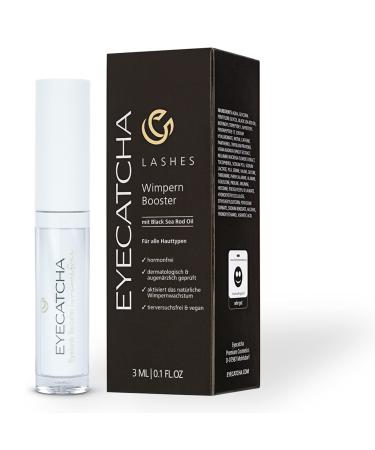 Eyecatcha eyelash serum hormone -free - with Black Sea Rod Oil - eyelash booster for long eyelashes eyelash serum test winner 2023 without hormones |3ml
