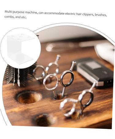 LALAFINA Storage Bracket Universal Trimmer Holder Rack for Hair Trimmer Hairstylist Accessories Barber Scissor Desk Hair Cutting Stylist Rack Barber Organizer Plastic - Buy Online on GoSupps.com