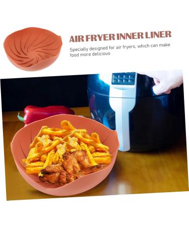 Alipis 2pcs Silicone Pan Holder Air Fryer Airfryer Liners Silicone Baking Liners Replaceable Baking Pan Rosyx2pcs 20X20X7CMx2pcs - Buy Online on GoSupps.com