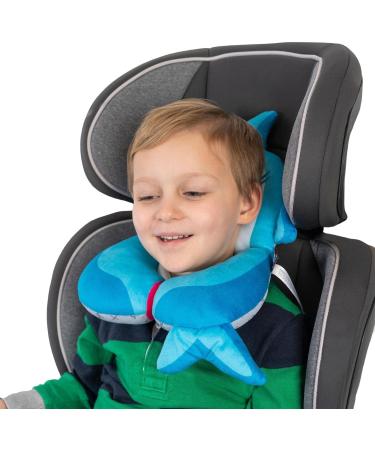 BenBat Kids Travel Neck Pillow for 1-4 Years | Comfortable Headrest for Car Flights & Trips (Blue Shark) - Buy Online on GoSupps.com
