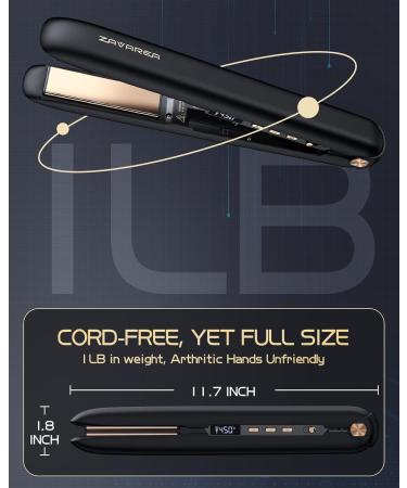 Buy Cordless Hair Straightener & Curler - 2-in-1 Portable USB Rechargeable Iron with 12800mAh Battery for Travel - Buy Online on GoSupps.com