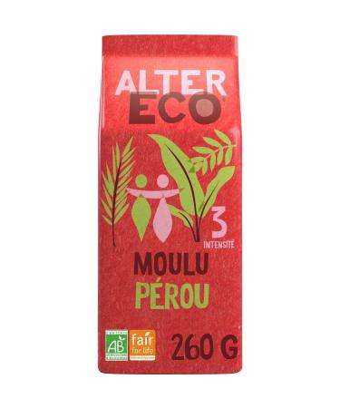 Caf Moulu bio P rou Pur arabica ALTER ECO - Le paquet de 260g Lot De 3 - Par Lot