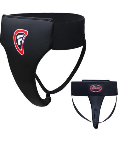 Farabi Sports Women's Groin Guard | Genital Protection for Kickboxing & Martial Arts | S/M Black - Buy Online on GoSupps.com