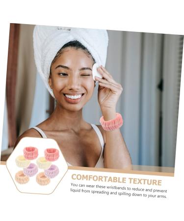 8pi ces Bandes De Poignet Flanelle Pour Lavage Du Visage Absorbantes Et Confortables Id ales Pour Spa Maquillage Et Sport - Buy Online on GoSupps.com