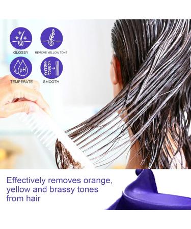 Keratin Purple Hair Mask for Blonde & Bleached Hair - Deep Conditioning Removes Copper & Yellow Tones Soothes & Moisturizes - Buy Online on GoSupps.com