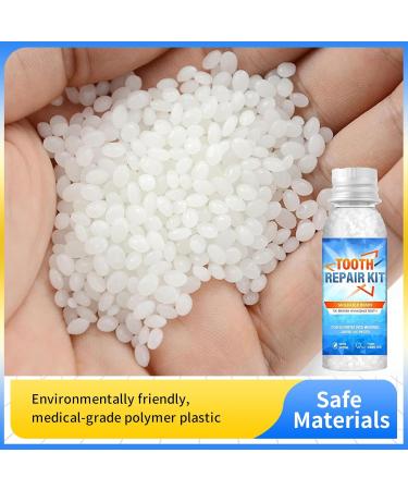 Tooth Repair Granules Kit | DIY Temporary Dental Repair for Missing & Broken Teeth | Instant Denture Prothesis & Dental Glue - Buy Online on GoSupps.com