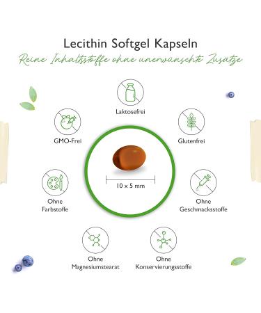 Lecithin 1200 mg - 240 Softgels - Non-GMO Soy Phosphatidylcholine - High Dose Premium Quality - Lab Tested eCommerce - Buy Online on GoSupps.com