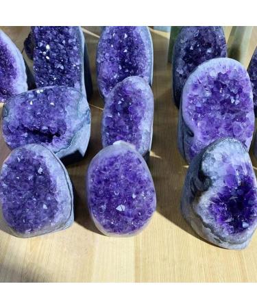 300G-2400G Natural Purple Crystal Geode Rough Stone Amethyst Cluster Freeforms 1pc HOMEZHOU (Color : 1.8kg-2kg) - Buy Online on GoSupps.com
