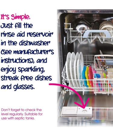 Ecozone Dishwasher Rinse Aid 500ml - Quick Dry Action for Sparkling Results - Buy Online on GoSupps.com