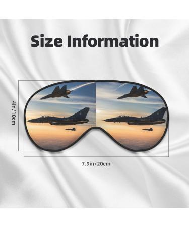 Aircraft Fighter Jets Print Eye Mask | Adjustable Blackout Sleeping Mask for Men & Women | Sleep Aid Eye Masks - Buy Online on GoSupps.com