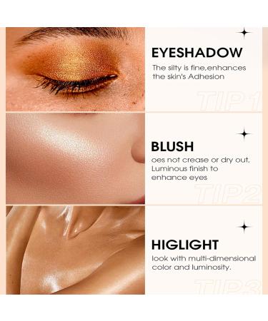 Fard Paupi res Cr meux - Stick Maquillage Imperm able Longue Tenue | Effet Lumi re & Brillant - Liner Cr meux Multi-Usage Pour Femmes & Filles - Maquillage F te & Beaut  - Buy Online on GoSupps.com