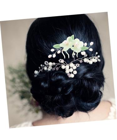Mikinona Antique Hair Clasp Flower Decorations Decorative Hair Comb Bride Decor Bridal Accessories Flower Embellishments Bridal Side Hair Comb Vintage Comb Bridal Hair Pin Hair Combs Glass - Buy Online on GoSupps.com