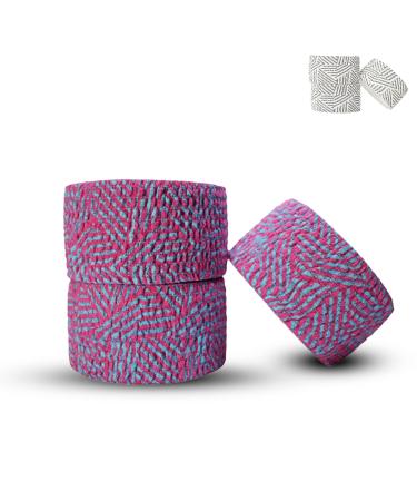 Happy Thumbs Gym Tape | 24 feet Long Hook Grip Tape | Thumb & Finger Protection | Crossfit, Workout, Lifting Tape | Stretchy Adhesive Athletic Weightlifting Tape 3 Pack Miami Vice
