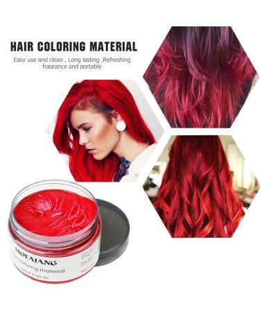 Temporary Red Hair Color Wax for Men & Women - Natural Hairstyle Pomade for Party Cosplay & Halloween - 4.23 oz - Buy Online on GoSupps.com