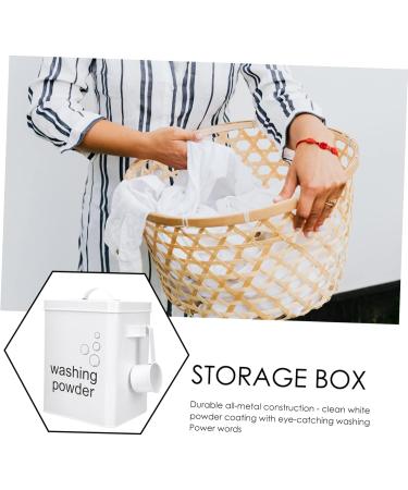 Alipis Washing Storage Bucket Fabric Softener Dispenser Snack Laundry Bin at Home tin Box - Buy Online on GoSupps.com