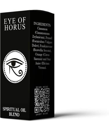 Mystix London | Eye of Horus | Spiritual Pure & Natural Essential Oil Blend 10ml - for Diffusers Aromatherapy & Massage Blends | Perfect as a Gift | Vegan GMO Free - Buy Online on GoSupps.com