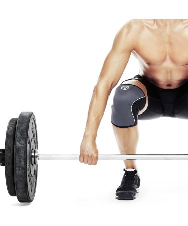 Rehband Kniebandage 7mm Neopren f r Kraftsport & Fitness - Flexible Non-Slip Kniebandage f r M nner & Frauen (XS) - Steel Gray - 1 St ck - Buy Online on GoSupps.com