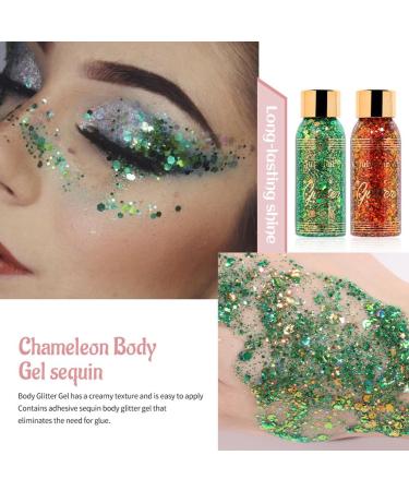 Buy 2Pcs Liquid Glitter Eyeshadow - Long Lasting Quick-Drying Gel Waterproof Sparkling Shimmer - 30ml | International Shipping - Buy Online on GoSupps.com