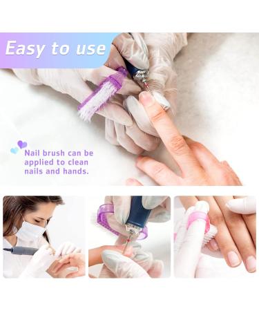 Qufiiry Nail Brush Set - 6 pcs Plastic Handle Scrubbing Brushes for Nails, Garden, Home & Salon Use - Buy Online on GoSupps.com