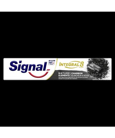 Signal Nature Elements Charcoal Toothpaste Whitening/Detox 75 ml Tube - Buy Online on GoSupps.com