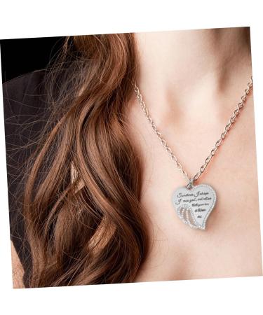 VALICLUD 1pc Diamond Letter Heart Necklace Necklaces Neck Hanging Pendant Creative Necklace Vintage Miss - Buy Online on GoSupps.com