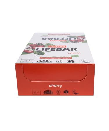 Lifefood Lifebar Energy Seal - Vegan Cherry Sports Bars | RAW Organic Gluten-Free Lactose-Free No Added Sugar | 15 Pack (15 x 40g) - Buy Online on GoSupps.com