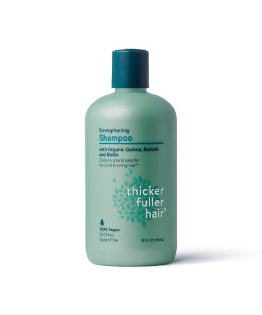 Thicker Fuller Hair  Strengthening Shampoo  Green  12 Fl Oz Single Shampoo