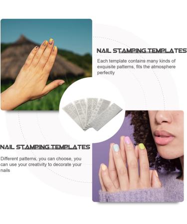 5pcs Nautical Animal Nail Art Plates - Sea Fish Stencil for DIY Manicure & Nail Decoration Tools - Buy Online on GoSupps.com