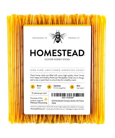 FM Homestead Honey Sticks (50 count) 1 Count (Pack of 50)