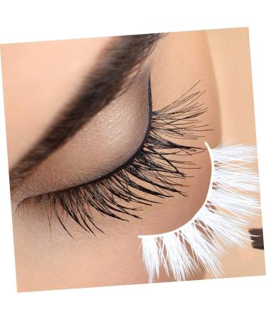Ipetboom 3 Pairs White Eyelashes Imitation 3d Comics Slim - Buy Online on GoSupps.com