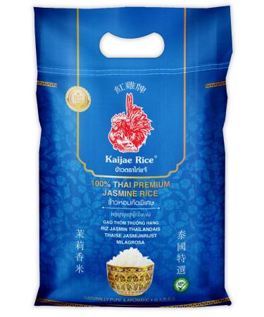 Kaijae Rice 100% Thai Premium Jasmine Rice 5kg | Aromatic & Long Grain Rice | Embodying Purity in Each Grain | Alpine Heights - Buy Online on GoSupps.com