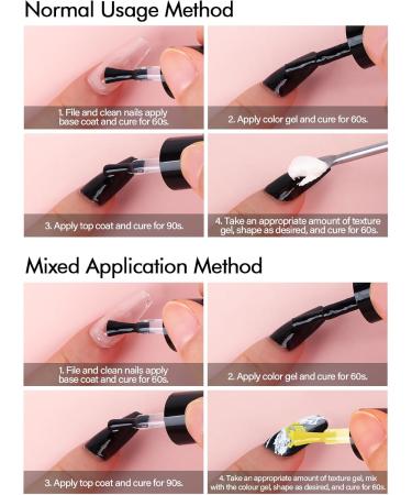  EBANKU EBANKU No-Wipe 3D Textured Gel for Nail Art Thick Sand Texture Plaster Sculpting Gel for Embossed Painting and Relief Patterns Solid Color Nail Art for 3D Nail Decoration - Buy Online on GoSupps.com